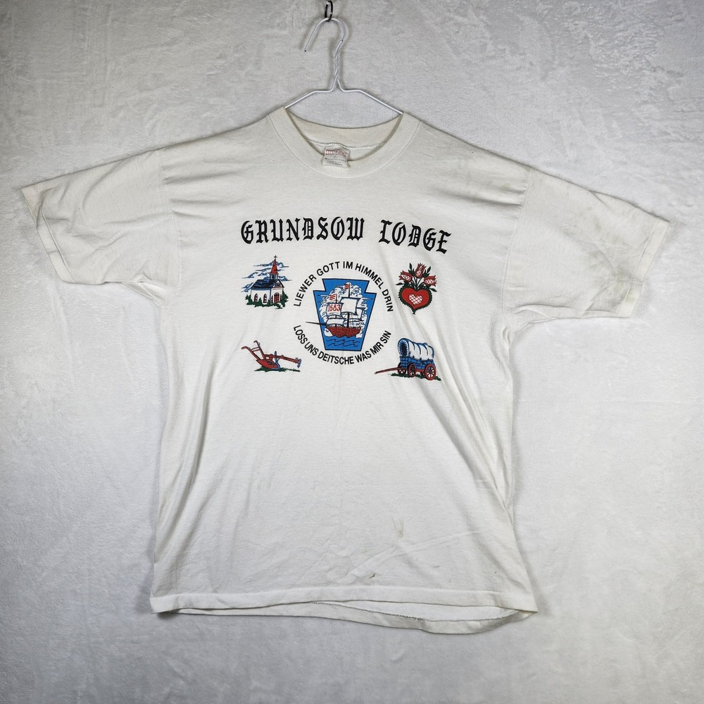 Vintage Grunzsow Lodge T Shirt XL‎ Pennsylvania Dutch Pennsylvania German